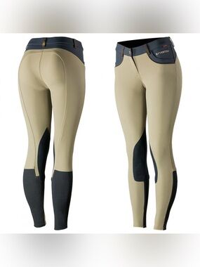 B//Vertigo Melissa Knee Patch Riding Breeches Equestrian Pants Size L